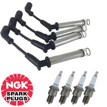 Imagem de Kit Jogo de Cabos de Vela + Jogo de Velas NGK Chevrolet Onix 1.0 2012 