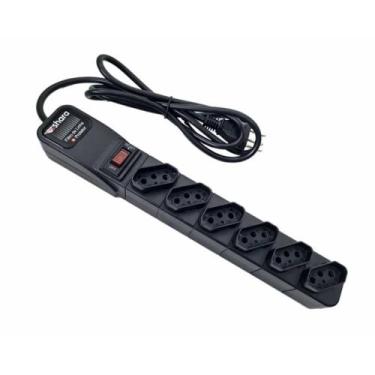 Imagem de Filtro de linha Ts shara + Protetor 6 Tomadas 1,5M - 554