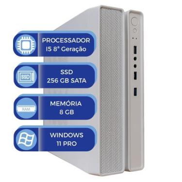 Imagem de Computador PC Slim Branco i5 8ª Geração 8GB SSD 256GB Win 11 - MultiPC