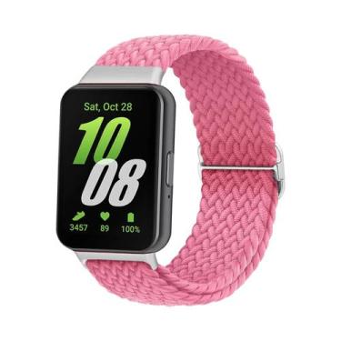 Imagem de Pulseira Ajustável De Nylon Trançado Para Samsung Galaxy Fit 3 - Subst