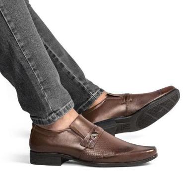 Imagem de Sapato Social Casual Masculino De Amarrar Sport Fino Conforto 1071 - C