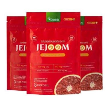 Imagem de Kit 3x Jejoom Com Extrato de Laranja Moro, Nac, Vitamina C, Hibisco, Zinco, Pimenta Pre...