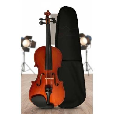 Imagem de Violino 4/4 Adulto Jovem c/ Case Luxo Som Rico - Congratulations Store