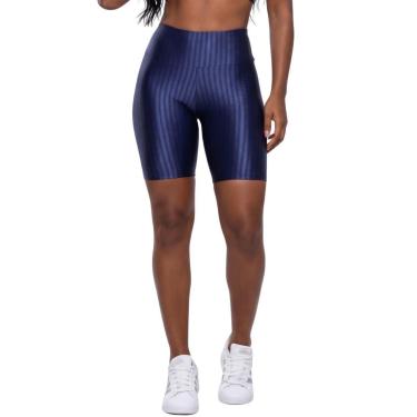 Imagem de Bermuda Fitness New Zig 3D Vekyo Poliamida Cós Alto Roupa Para Academia Treino Moda Fem...