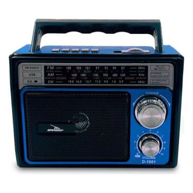 Imagem de Rádio Retro Radinho Vintage Portátil Potente Usb Mp3 Am Fm - Grasep, A