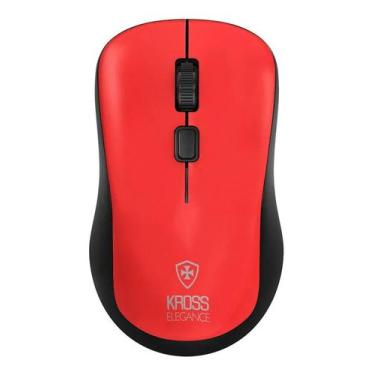 Imagem de Mouse Sem Fio Kross Usb 1.600 Dpi Vermelho