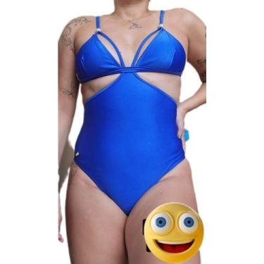 Imagem de Maio body azul estiloso sol e agua, P