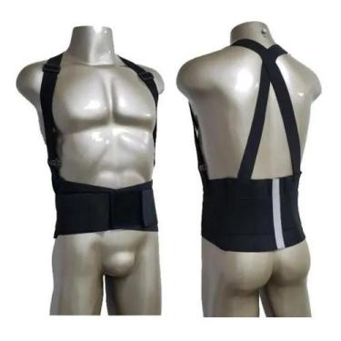 Imagem de Cinta Ergonômica Reforçada Proteção Coluna Abdominal Dg5003 - DGmaster