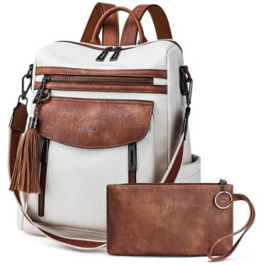 Imagem de Mochila Shrie Fashion Couro Feminina - Preta
