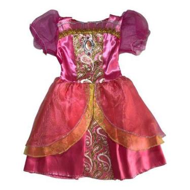 Imagem de Fantasia Da Princesa Barbie Infantil Luxo Carnaval - FestaLinda, PP, P