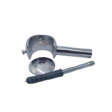 Imagem de Suporte Para Cortina 28mm Metal C/ Haste 4cm - KAZA104 Decor, CROMADO