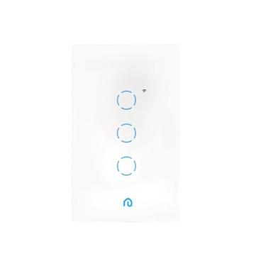 Imagem de Interruptor Inteligente 3 Botões Touch Wi-fi App Alexa Vidro - Evolut
