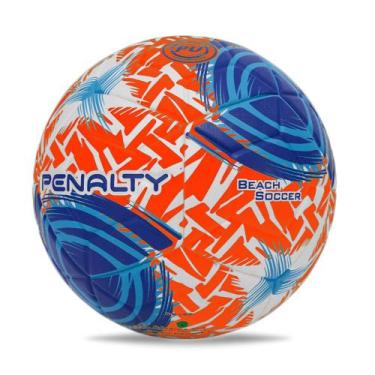 Imagem de Bola de Futevôlei Penalty Beach Soccer Fusion XXIII Branco/laranja, Br