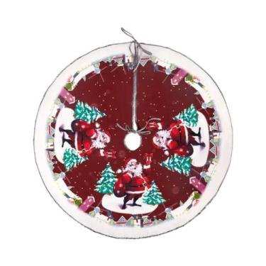 Imagem de Saia Para Árvore De Natal De 62CM Com Desenhos Animados, Decorações De