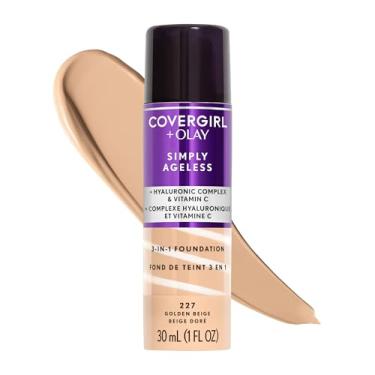 Imagem de Base Líquida COVERGIRL & Olay Simply Ageless 3 em 1, Bege Dourado
