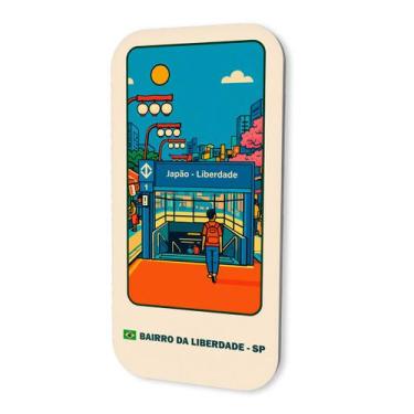 Imagem de Imã Souvenir Turístico Rua da Liberdade São Paulo 3x6cm - M-Planner