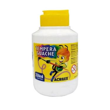 Imagem de Tinta Guache Acrilex 250ml Lavável Escolar Infantil Não Tóxica Para Ar
