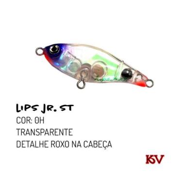 Imagem de Isca Lips Jr St Artificial da Kv Ótimo Stick 6,5cm P/ Robalo, 0h