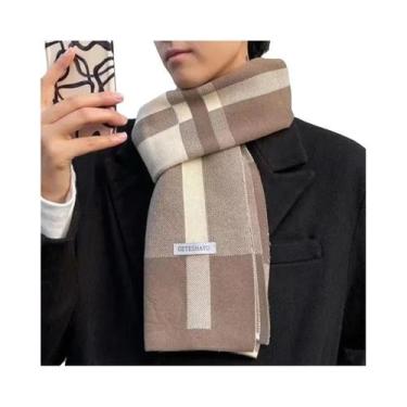 Imagem de Cachecol De Cashmere Casual E Quente Para O Inverno Masculino AC2228 -