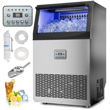 Imagem de Máquina de Gelo Mountman 50 kg/24h Aço Inoxidável com Reservatório de 