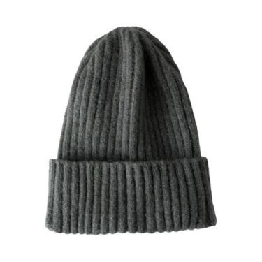 Imagem de Gorro Feminino De Inverno Em Tricô Quente E Macio Estilo Kpop Moderno 