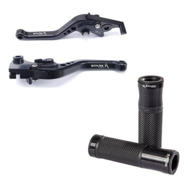 Imagem de Manete Manopla Esportivo Stark Race B-king Bking Gsx 1300, Preto
