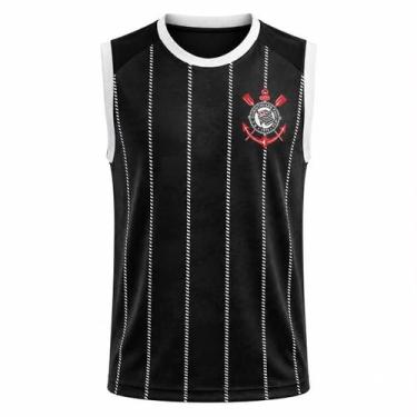 Imagem de Regata Corinthians Nós Classic Listrada - Masculino Tamanho:GGCor:Pret