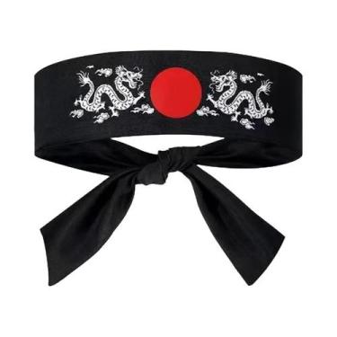 Imagem de Bandana De Karate Samurai Para Chef De Sushi, Faixa De Cabeça Japonesa