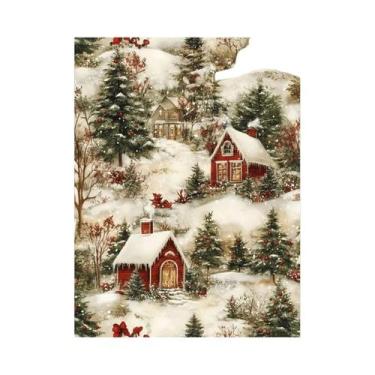 Imagem de Pôster Vintage De Natal Com Papai Noel, Impressão Em Tela, Arte De Par