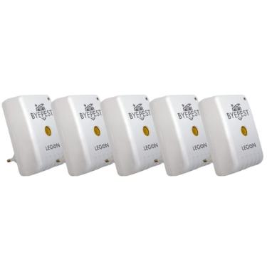 Imagem de Repelente Eletrônico Ultrassônico Bypest Tecnologia Ultrassônica Inofensivo a Animais Branco Byphasse 200M² Bivolt