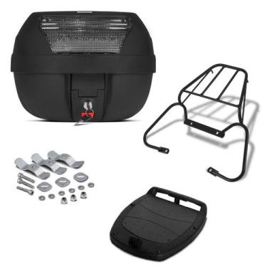 Imagem de Baú 28 litros pro tork + bagageiro nx falcon 2000/08, CRISTAL, NX FALC