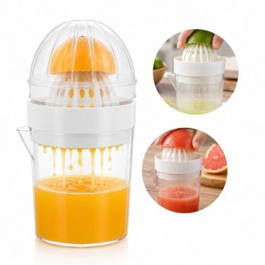 Imagem de Espremedor de Frutas Manual Portátil Nitron Fit 510ml Preparo de Sucos Plástico Bpa Free com Tampa Laranja Yeet