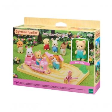 Imagem de Trenzinho de Brinquedo 5320 com Cruzamento Ferroviário e Bebê Urso Bege Epoch