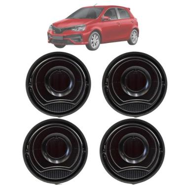 Imagem de Kit 4 Difusor Saida De Ar Toyota Etios 2013 14 15 Até 2021 - Nat