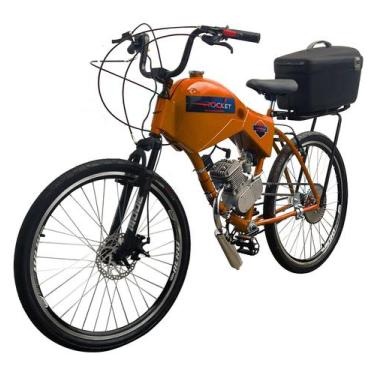 Imagem de Bicicleta Motorizada 100Cc Coroa 52 Fr Disk/Susp Com Carenagem Cargo R