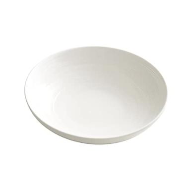 Imagem de Prato de jantar de cerâmica branco prato de jantar de porcelana para casa 25,4 cm pratos redondos grandes pratos de jantar para lava-louças (tamanho: C)