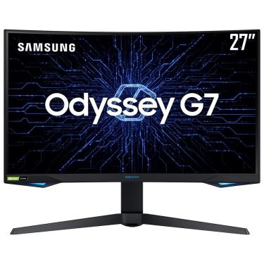 Imagem de Monitor Gamer Curvo Samsung Odyssey 27” WQHD, 240Hz, 1ms, HDMI, Display Port , USB, G sync , Freesync , Premium Pro, ajuste de altura, preto, série G7