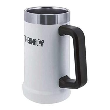Imagem de Caneca Térmica P/ Cerveja Thermal 709ml - Branco