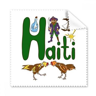 Imagem de Pano de limpeza Haiti National Symbol Landmark Pattern Cleaner, 5 peças