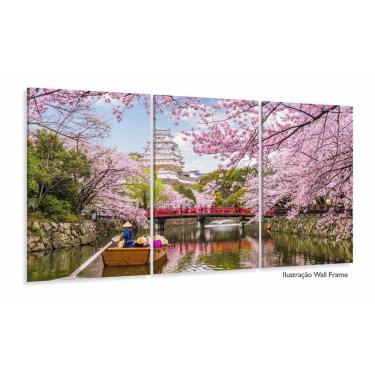 Imagem de Quadro Decorativo Sala Quarto Escritório Lago e Cerejeiras 1