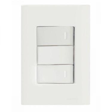 Imagem de Conjunto 4x2 com 2 Interruptores Simples 10A 250V Tramontina