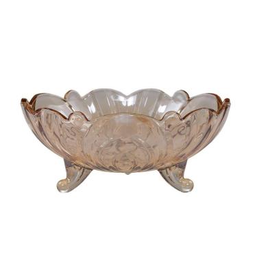 Imagem de Centro De Mesa De Cristal Fruit Ambar 23X9,5Cm - Lyor - 4421