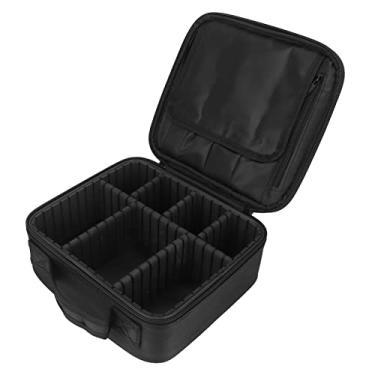 Imagem de Bolsa cosmética de viagem estojo de maquiagem à prova de choque profissional portátil moda batom sombra estojo artista