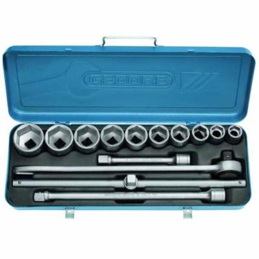 Imagem de Jogo de Soquetes Sextavado 3/4" - 7/8" a 2" Gedore 14 Peças - 017504 017504