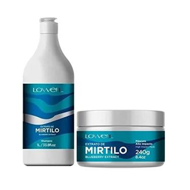 Imagem de Kit Mirtilo Shampoo 1 Litro + Máscara 240g Lowell
