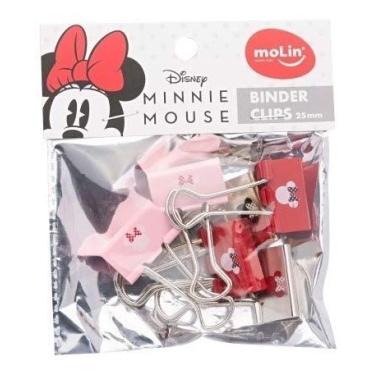Imagem de Prendedor P/papel Blinder Molin 25mm Minnie Mouse 06unidades