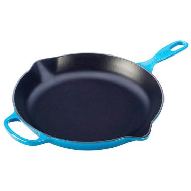 Imagem de Frigideira Skillet Redonda com Alça Signature 23 cm Azul Caribe Le Creuset