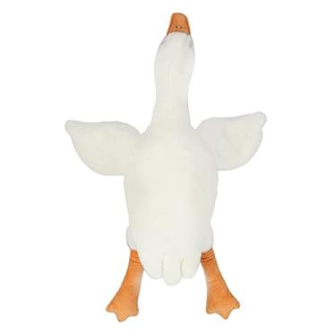 Imagem de Bicho de pelúcia de cisne, travesseiro de abraço, bicho de pelúcia macio e fofinho, brinquedo de pelúcia de pato liso, boneca de pelúcia, brinquedo de pelúcia de ganso (75in)