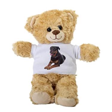 Imagem de Rottweiler Teddy Bear, Gift Stuffed Animal, Rottweiler Plush Teddy Bear with Tee, Rottweiler Welcoming Baby Gift, Gift for Her, Gift for Newborn, Cute Birthday Basket Idea