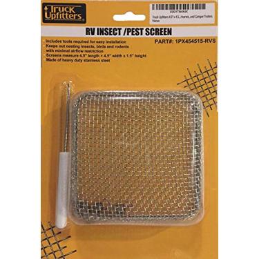 Imagem de Cabedal de caminhão 11,4 x 11,4 x 4,5 cm RV Trailer Bug voador/inseto e tela de malha de aço inoxidável para saídas de aquecedor de água em trailers de viagem, motorhomes e trailers de campista